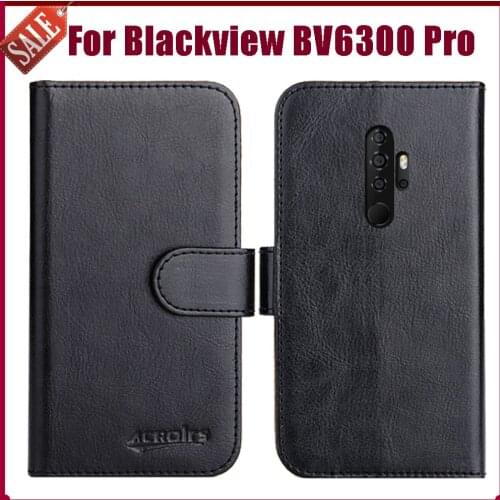 Hot! Blackview BV6300 Pro Case 5.7" Fashion 6 Colors Flip Soft Leather Wallet Cover For Blackview BV6300 Pro Case Card Solts