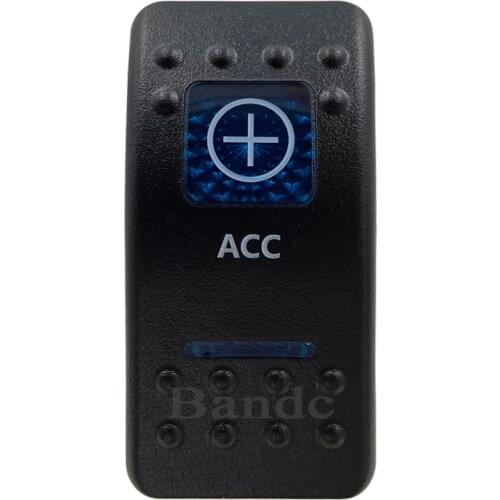 Cover Cap Only！Car Boat RV ACC Rocker Switch Cover Cap Blue Window Labeled Control Cap Accessories