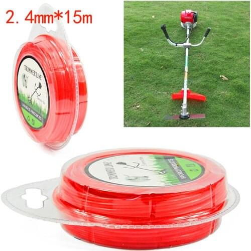 15m Nylon Grass Trimmer Rope Fine Quality Brush Cutter Head Strimmer Line Mowing Wire Lawn Mower Accessories