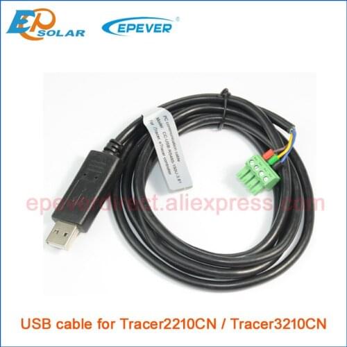 Connect Tracer3210CN Tracer2210CN solar charge controller with Personal computer USB cable
