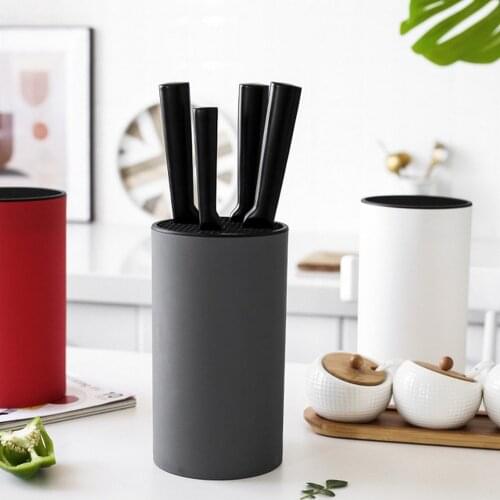 Knife Holder Inserted Storage Tank Kitchen Holder Cutting Board Stand Chef Ceramic Knife Block Organizer Kitchenware Accessories