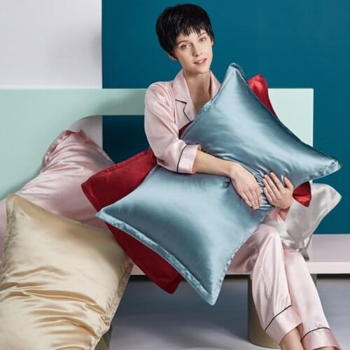 Mulberry silk pillow case silk pillowcase 100% pure silk pillowcase real silk pillowcase natural silk pillowcase