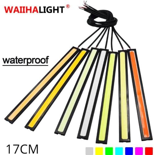 17cm Car Led Light Bar Vehicle Headlight Decoration Lamp Motorcycle Tail Strip 12V DRL Auto Daytime Running Lights White Colors