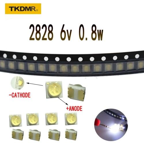 TKDMR 100Pcs 3228 LED SMD Lamp Beads 3V 350mA for Samsung TV Backlight Strip Bar Repair TV best quality.Free shipping