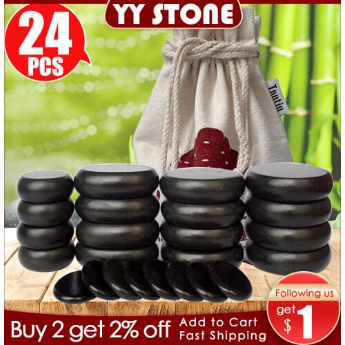 Tontin Hot stone Massage set Basalt Stone massager Beauty Salon SPA with Thick Canvas Heating bag healthcare back pain relieve