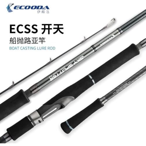 ECOODA ECSS Boat Lure Fishing Rod 2.32m MH Action PE2-4 Lure WT 15-60g Full FUJI Parts Boat Spinning Casting Rod For Bass