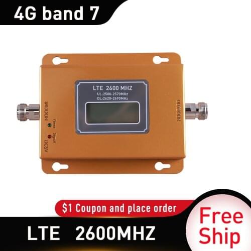65dB Gain 4G LTE DCS 2600mhz Moblie phone Booster GSM 2600 Signal Repeater 4G Network Cellular Cell phone Amplifier
