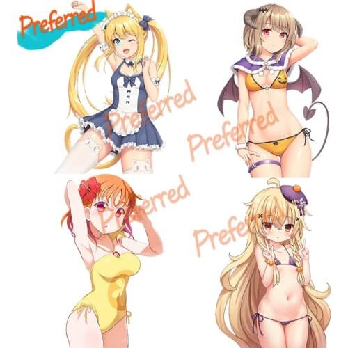High Quality Cute Bikini Lolita Anime Car Sticker for Motorcycle Luggage Laptop Refrigerator Skateboard Bike Wall Sticker