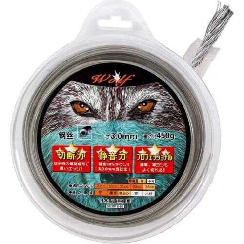 3.0mm High Quality Grass Trimmer Blade Steel Nylon Line Twist Pattern Serrated String Trimmer Line Weed Brush Cutter Power Tools