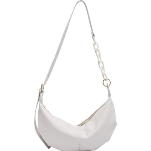 Women Soft PU Handbags High Quality Vintage Crossbody Bags for Women Solid Chains Shoulder Bags Female