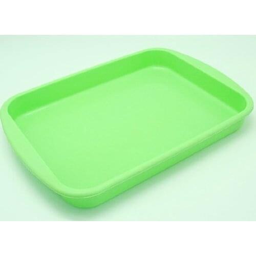 10 Inches Rectangle Tray Nonstick Flexible Silicone Oven Cake Baking Candy Making Moulds Cake