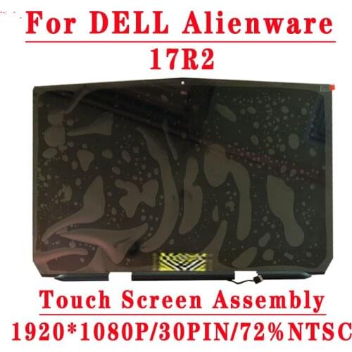 17.3'' LCD Screen For DELL Alienware 17 R2 R3 LP173WF4-SPF1 17.3'' 1920*1080IPS 30PIN 72% NTSC Touch Screen Assembly D/PN 0CV69H