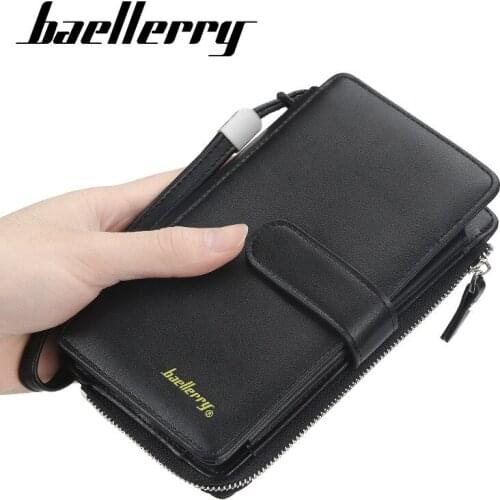 2020 Business Men Hasp Wallet Vintage Men Long Clutch Leather Male Purse Big Capacity Mens Wallet Card Case Holder Man Money Bag