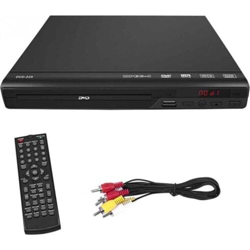 2021 HD 1080P CD Discs DVD Player Compatible Entertainment Music Video Movie Audio TV Media AV USB Remote Control EU US UK Plug