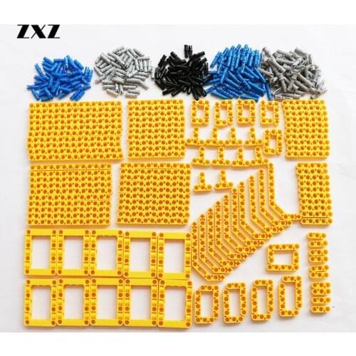 370PCS Building Blocks Technical Parts Liftarm Beams Connectors MOC Jeep Mindstorm Accessories Toys Compatible Bulk Parts Bricks