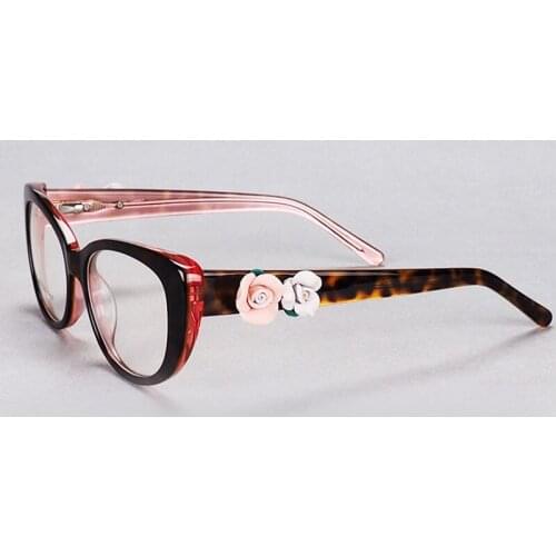 80155 Acetate Handmade Retro Glasses Frame Spring Legs Men Women Optical Fashion Computer Eyeglasses