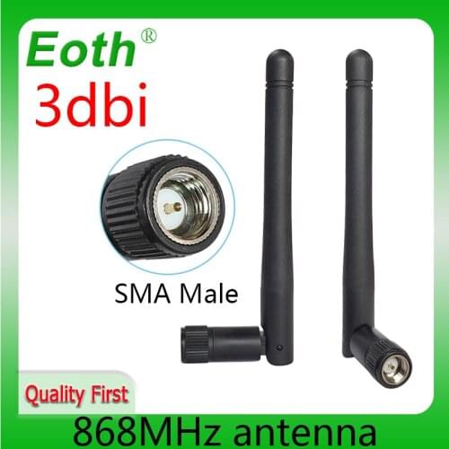 Wholesale 868MHz 915MHZ lora antenna 3dbi SMA Male Connector GSM Antenna 868 MHz 915 MHz antena gsm white small antenne Lorawan