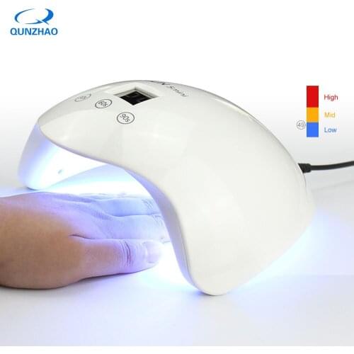 24W Sun5 Mini UV LED Lamp Nail Dryer Machine Manicure Curing All Gel Polish Lampara uv Light Therapy Lamp LCD Display