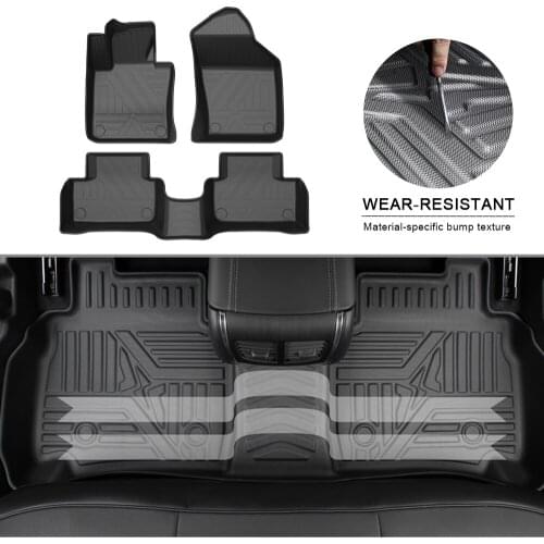 Car Floor Mats For Volvo V60 2020 TPE Non-Slip Auto Foot Pad Waterproof Rubber Carpets Automobile Interior Accessories
