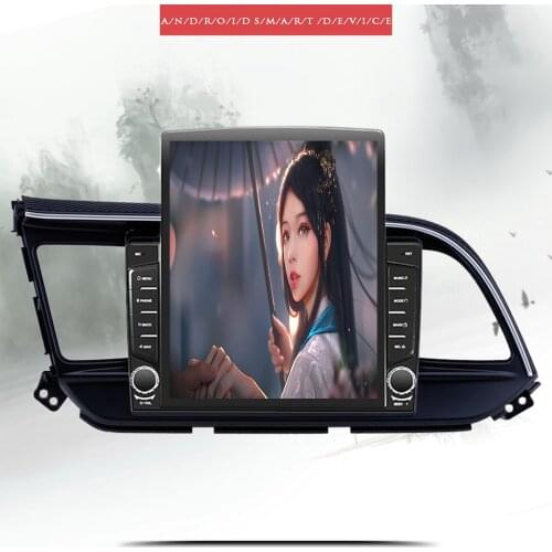 IPS 9.7" Tesla screen Recorder For Hyundai Elantra 2018 2019 android 10.0 Car Radio Multimedia Player GPS Navigation dsp FM dvd