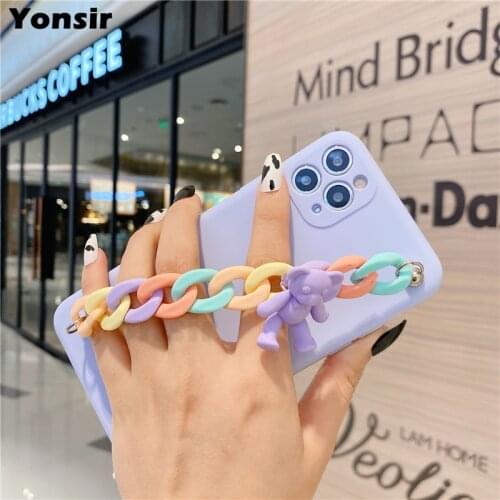 3D Bear Case For Xiaomi Redmi Note 10 Pro Mi 10 11 Lite Ultra 9T Redmi Note 9 8 Pro 10S 9A 9C 8A 9S 7 Poco M3 F3 X3 NFC Cover