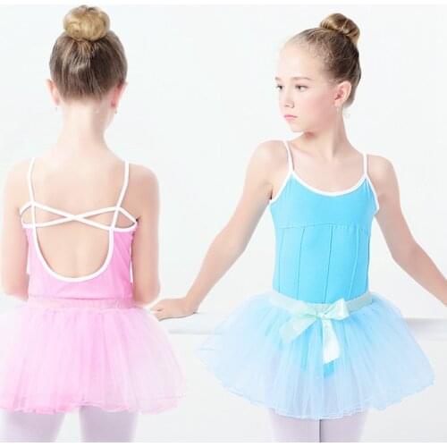 Kids Leotard Ballet Children Leotard Dress Girls Ballet Dance Gymnastic Skirt Camisole Ballet Costumes Ballerina Skirt