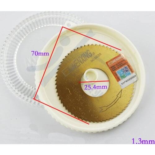 HSS 0020# Type 70*1.3*25.4mm Milling Cutter For Wenxing Machine Key Cutter 100E 100E1 100F Thin Saw Blade Free Shipping