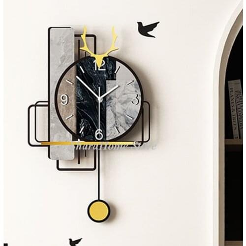 Horloge murale Wall Clock Modern Design Pendulum Living Room Decoration Home Kitchen Mirror Stickers Acrylic Quartz Slient
