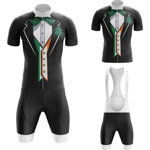 Men Cycling Jersey Set Maillot Ciclismo Hombre Short Sleeve Cycling Clothing Bib Shorts Breathable Gel Pad MTB Bike Suit