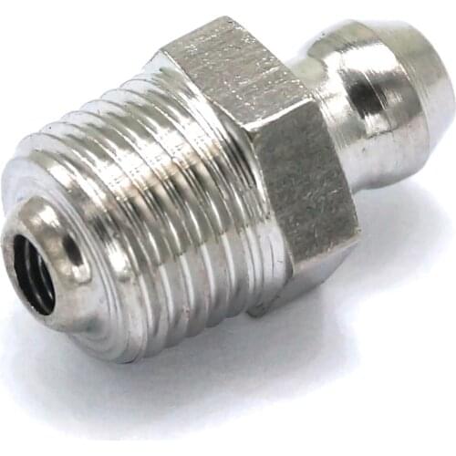1/8" BSPP male Stainless Steel Grease Zerk Nipple Fitting For grease gun