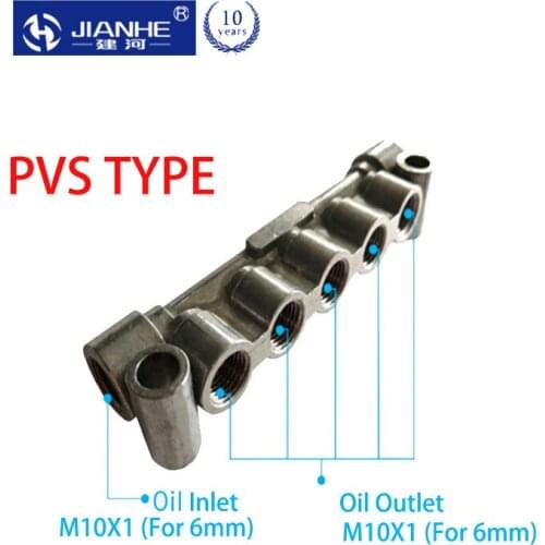 PVS M10*1 Unidirectional gauge adjustable Oil Distributor/seperator valve for centralized lubrication system/CNC machine Centre