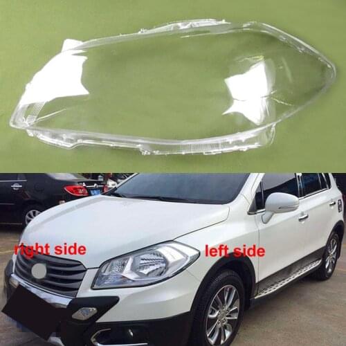 For Suzuki S-cross 2015 2016 2017 Glass Headlamp Cover Transparent Lampshade Cover Shell Replace Original Lampshade