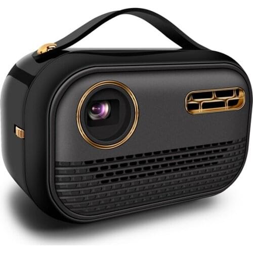 Drop Shipping DLP 4K HD Miniature Projector WiFi Mobile phone With screen Mini Portable Smart Home Projector, Power Plug:UK