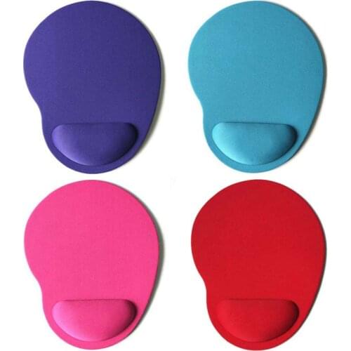 Dropshipping Solid Color Mouse Pad Environmental EVA Wristband Gaming Mousepad Mice Mat Comfortable Mouse Pad Gamer For Laptop