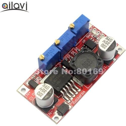 50 Pcs/Lot DC-DC Adjustable Step down Volatge Module 7-35V to 1.25-30V 3A 15W Buck Converters LM2596