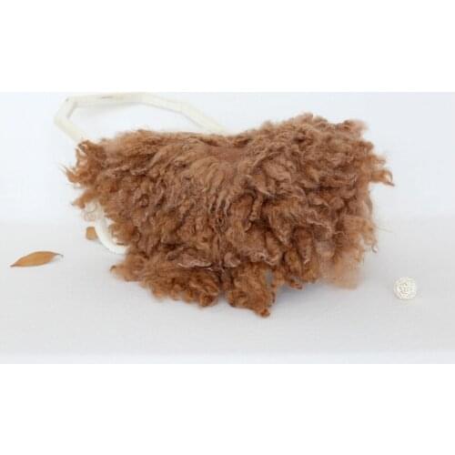 Newborn Photography Props fur rug basket filler curly Wool blanket flokati rug Baby Beanbag Cover Layer Backdrop Photo Props