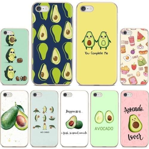 For iPhone iPod Touch 11 12 Pro 4 4S 5 5S SE 5C 6 6S 7 8 X XR XS Plus Max 2020 Cute Avocado Food Silicone Cover Bag