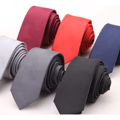 Sitonjwly 5cm Skinny Neck Ties for Men Vetido Polyester Tie Gravata Dress Black Necktie Neckwear Bow Tie Custom Logo
