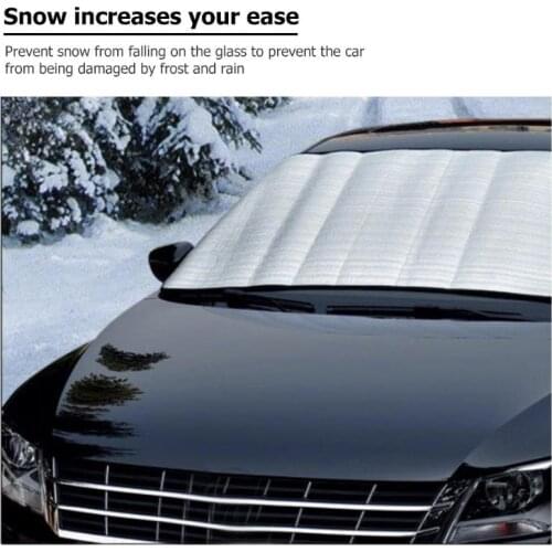 Hot Sale Windshield Sunshades Delicate Design Winter Car Windshield Snow Cover Ice Frost Shield Sun Shade Protector 59x28 inch