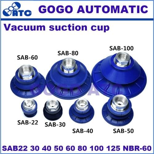 Special suction cup for sheet metal SAB22 30 40 50 60 80 100 125 NBR-60 Vacuum Pad Robot accessories vacuum Suction cup