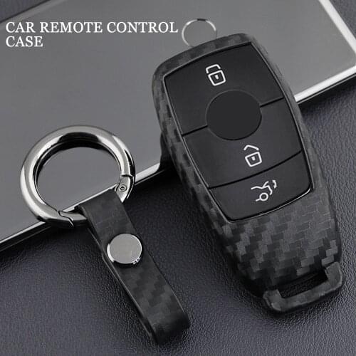 Stylish Car Smart Remote Protection Key Shell Case Keyfob Cover Set For Mercedes Benz AMG 2016 2017 E Class W213 E200L E260