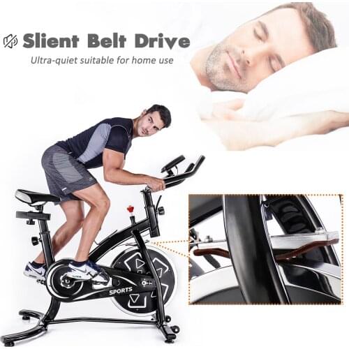Gym Training Bicycle Resistance Knob Bike Workout Monitor Time, Speed, Distance, Calories Exercise Equipment