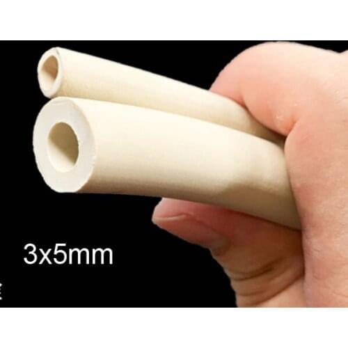 3mm id 3x5mm pumping Vacuum rubber tube glaze suck white rubber Vacuum hose WHT tubing flexible pipe pressure proof acid-base
