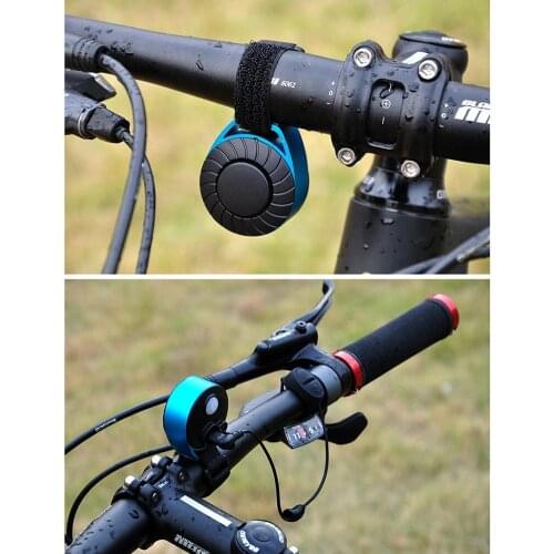 Cycling Bell Electronic Horn Aluminum Alloy Plastic Mountain Road Bike Bell USB Charging Adjustable Tone Bicycle Horns