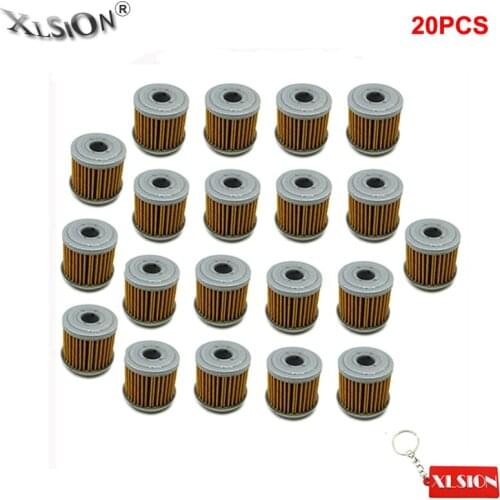 XLSION 20Pcs Oil Filters Replaces Honda CRF150R CRF150F CRF250R CRF250X CRF450X CRF450R TRX450R HUSQVARNA TE310 TE250 TC250R