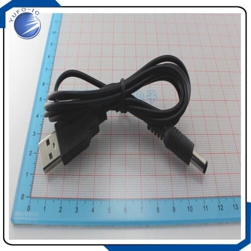 1PCS USB turn DC5.5 DC5.5*2.1mm power cable wire DC5.5 to USB DC cable wire copper core 1.2M Electrical Wires