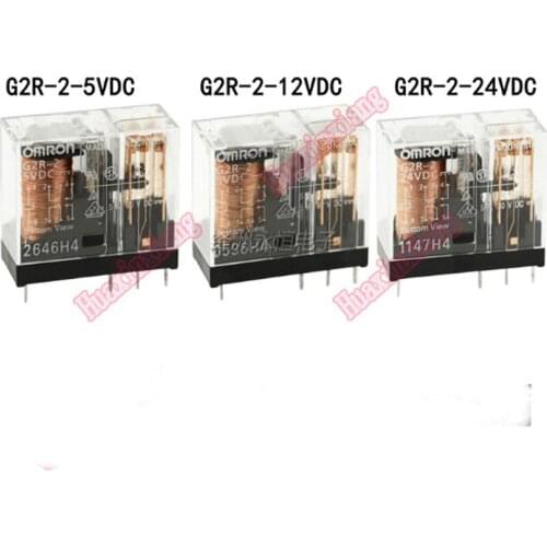 10pcs/Lot Power relays G2R-2 12V 24V 5A 8Pin G2R-2-12VDC G2R-2-24VDC