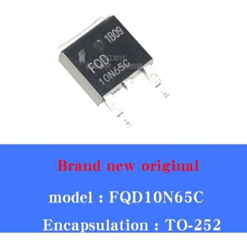 10/Pcs Lot New original transistor 10N65C FQD10N65C field effect tube straight plug patch FQPF10N65C
