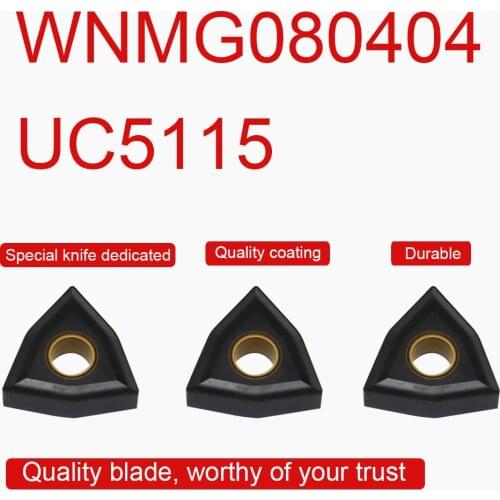 10PCS WNMG080404 UC5115 Carbide Inserts External Turning WNMG High Quality CNC Lathe Tools For MWLNR Toolholder