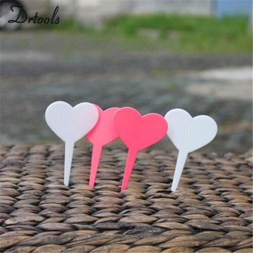 20pcs-PACK garden tool 4.5cm x8.5cm Plant Love Tags Markers Nursery Tray Waterproof Strip Line Labels Signs marks GT020